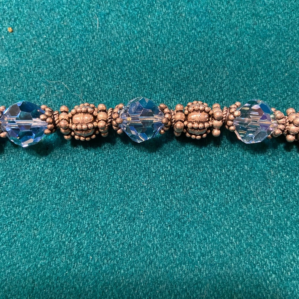 Aquamarine and sterling silver bracelet. Custom made by Wendy wear! New